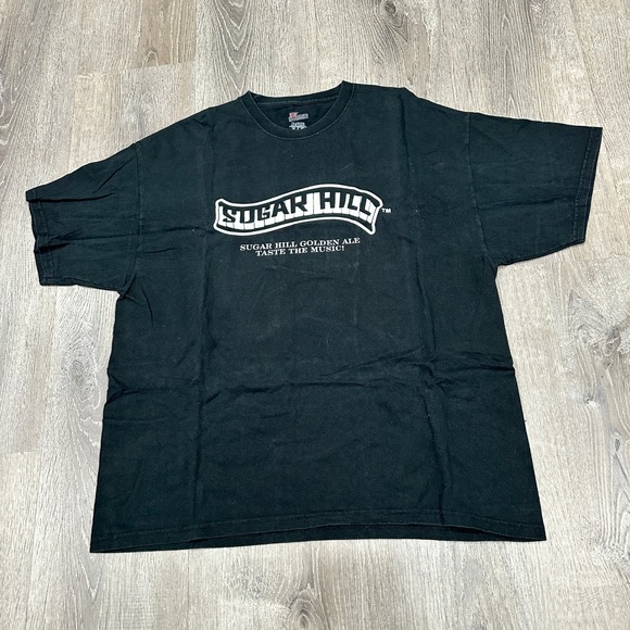 Hanes Other - Sugar Hill Golden Ale Taste the Music TShirt Mens XL Black Music Festival TShirt